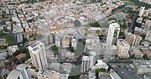 Nicosia Skyline: Aerial View of Cyprus's Capital City and Its Business District