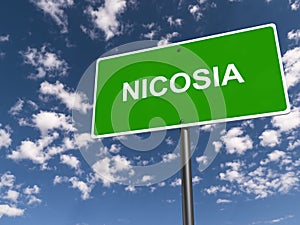 Nicosia traffic sign