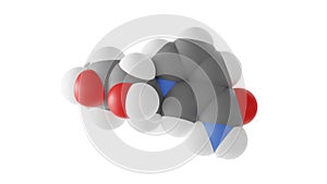 nicotinamide riboside molecule, vitamin b3, molecular structure, isolated 3d model van der Waals