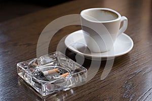 Nicotine and caffeine.