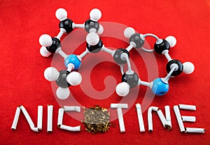 Nicotine molecular structure