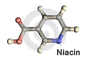 Nicotinic acid, niacin molecule