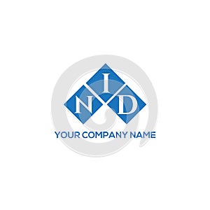 NID letter logo design on WHITE background. NID creative initials letter logo concept. NID letter design