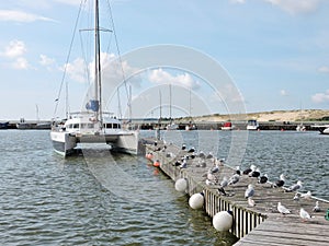 Nida Marina and Parnidis dune, Lithuania photo