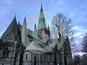 Nidaros Cathedral/Nidarosdomen, Trondheim, Norway.