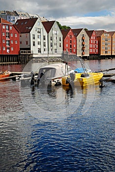 The Nidelva river in Trondheim.