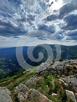 ?NIE?KA - View from the highest peak of the Karkonosze and Sudetes photo