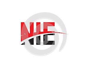 NIE Letter Initial Logo Design Vector Illustration photo