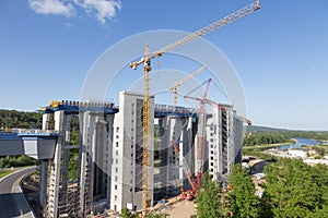 Niederfinow construction site