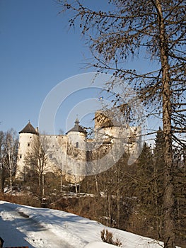 Niedzica Castle at Czorsztyn Lake in Poland