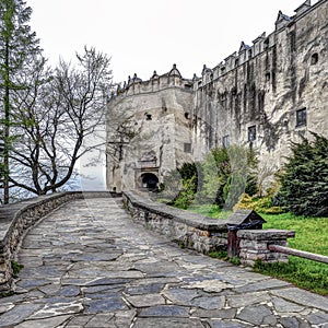 Niedzica Castle in Poland, spring sesason