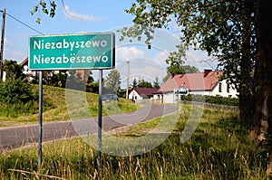 Niezabyszewo in Kashubia Poland