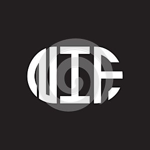 NIF letter logo design on black background. NIF creative initials letter logo concept. NIF letter design