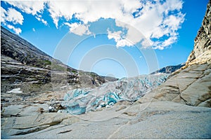 Nigardsbreen glacier arm close view 4