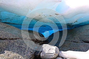 Nigardsbreen glacier close-up