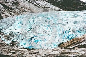 Nigardsbreen glacier in Norway Mountains