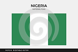 Nigeria National Flag Illustration photo