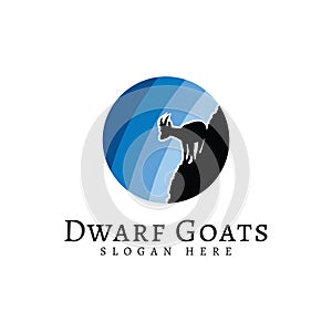 Nigerian dwarf goat logo.