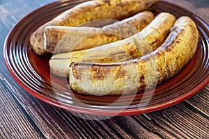 Nigerian Roasted Plantains - Boli - ready to eat photo