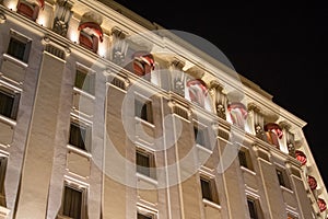 Night architecture in Seville, Spain