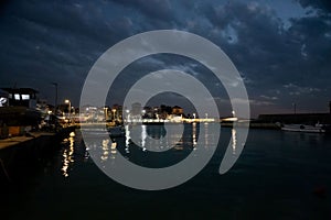 Night at Batroun harbor