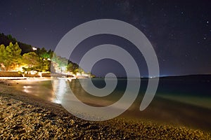 Night on the beach