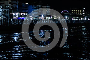 Night beach details, jesolo. to avoid acts of violence or vandalism, some seaside towns have equipped their beaches as well as sec