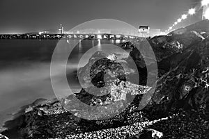 Night Beach, El Zapillo, Almeria photo