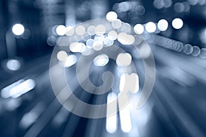 Night beauty light trails