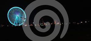 Night blue dark view manzara gece circle