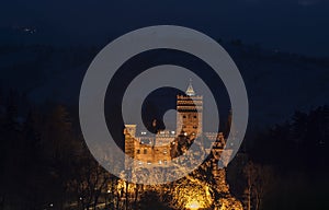 Night Bran castle