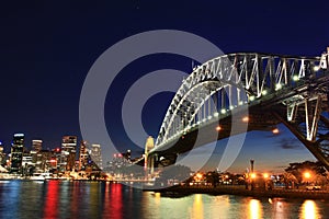 Night bridge scenes