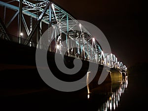 Night bridge - Torun