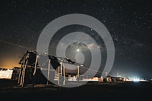 Milky way in Cabo de la Vela, Guajira photo