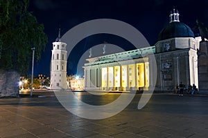 Night cahtedral at Vilnius