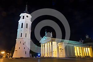 Night cahtedral at Vilnius