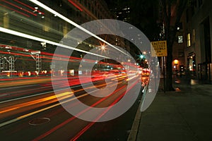 Night capture of the 5th Avenue