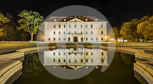 Night castle in the Czech republic