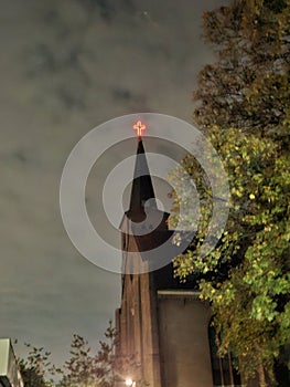 The night chirch cross