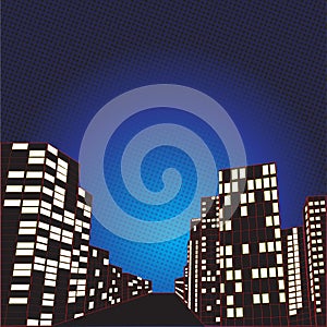 Night City comic Background