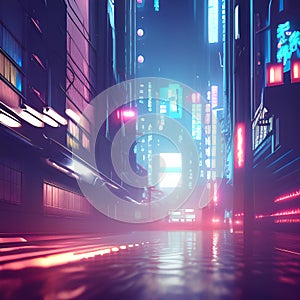 night city cyber punk glow neon