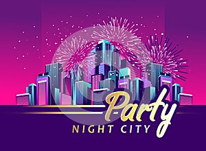 Night city party