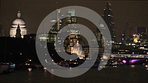 Night city view of London