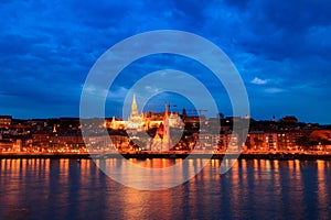 Night cityscape of Budapest, Hungary