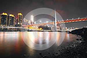 Night cityscape of the chongqing