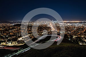 Night cityscape of San Francisco