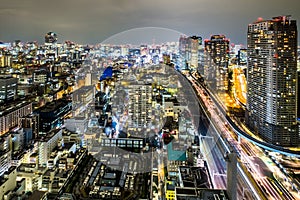 Night cityscape of TOKYO
