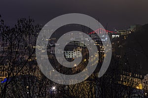 Night cityskape in Kyiv