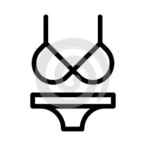 Night cloth vector thin line  icon