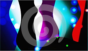 Night clubs and discos multi color wall painting with lighting effect background computer generated wallpaper design